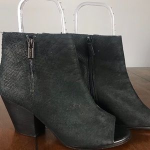 Cole Haan peep toe block heel shoes